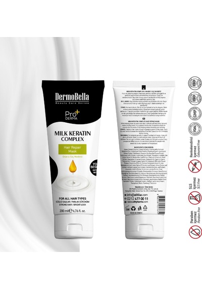 Milk Keratin Complex Onarıcı Ve Hacim Verici Saç Maskesi 200 Ml