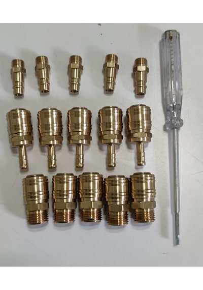1/2 erkek  ve Hava Jakı 8 mm Gövde Kompresörler