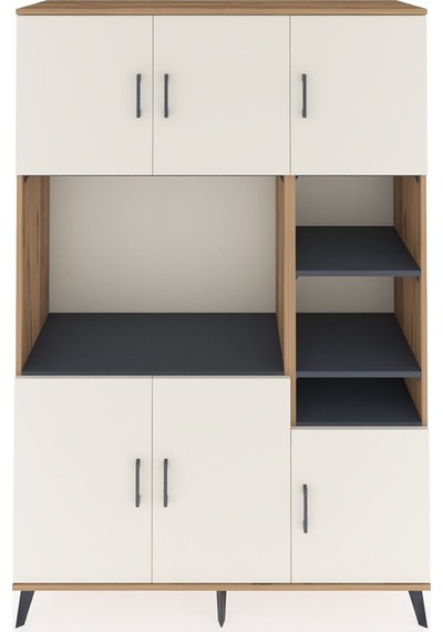 Hyperion Dolap 10 Raflı 6 Kapaklı 132x44x195 Çam-aytaşı/antrasit Çam Hyperion Dolap 10 Raflı 6 Kapaklı 132x44x195 Çam-aytaşı/antrasit Çam