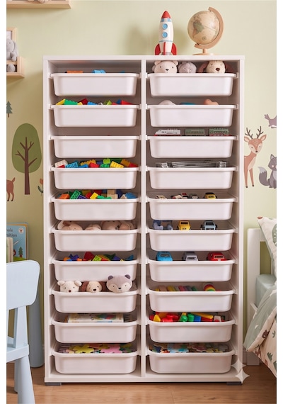 20 Çekmeceli 136 Cm Beyaz Çocuk Odası Oyuncak Dolabı Ve Çok Amaçlı Saklama Ünitesi - Depolayıcı Düzenleyici Organizer 20 Çekmeceli 136 Cm Beyaz Çocuk Odası Oyuncak Dolabı Ve Çok Amaçlı Saklama Ünitesi - Depolayıcı Düzenleyici Organizer
