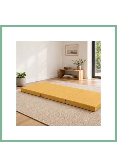 Bşkvirgo Üç Parçalı Katlanır Minder 60 180 7 Cm Hardal Dış Mekân Bsk2026