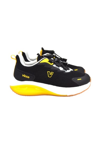 Vicco Knit 346.f25y.153 Phlon Hafif Taban Cırtlı Çocuk Spor Ayakkabı Siyah Siyah