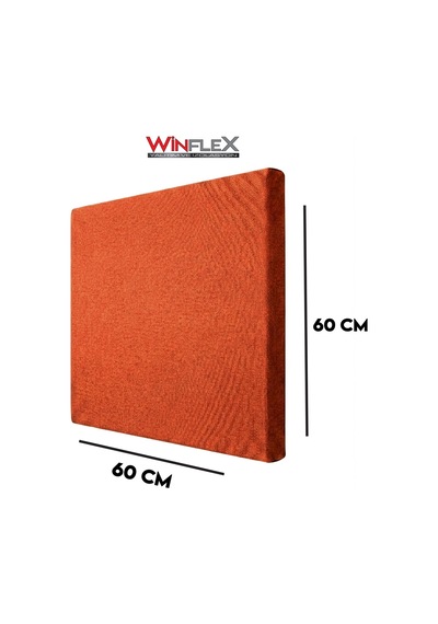 60x60cm - Akustik Kumaş Kaplı Panel Kiremit