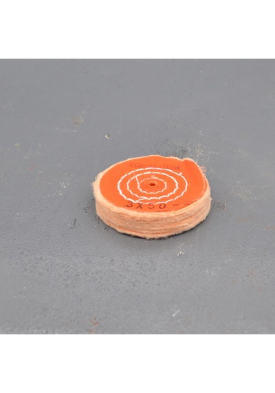 3x50 - 3 İnç Turuncu Polisaj Keçesi 60 Mm