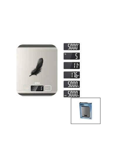 Mutfak Tartisi Terazi İnox Lcd Ekran 5kg/1gr