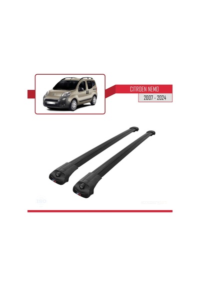 Citroen Nemo 2007 Ve Sonrası İle Uyumlu Ace-1 Ara Atkı Tavan Barı Siyah