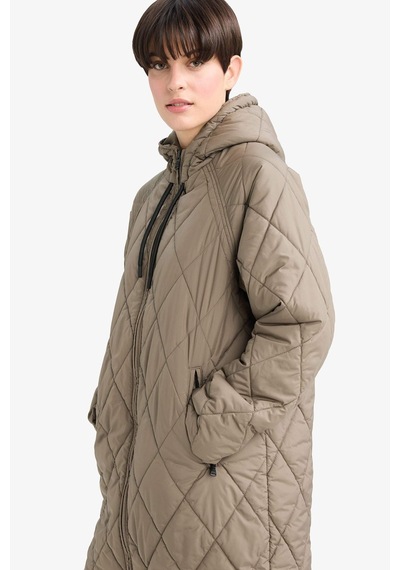 Defacto Regular Fit Kapüşonlu Kapitoneli Fermuarlı Parka F2882ax25wnkh402 Haki-kh402