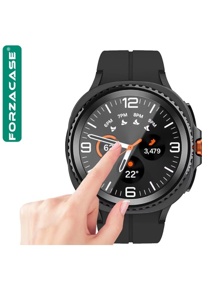 Forzacase Samsung Galaxy Watch 8 44mm İle Uyumlu Temperli Kırılmaz Cam Ekran Koruyucu - Fc861