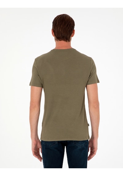 Pierre Cardin Erkek Haki Tişört Basic 50280967-vr027 Haki