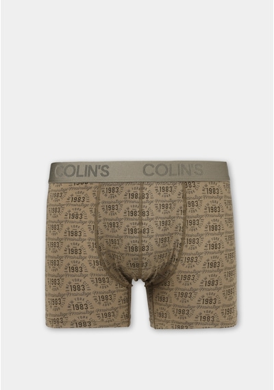 Colin's Colins Standart Fit Baskılı Erkek Yeşil Boxer Cl1081522 Q1.v2 Kha Haki