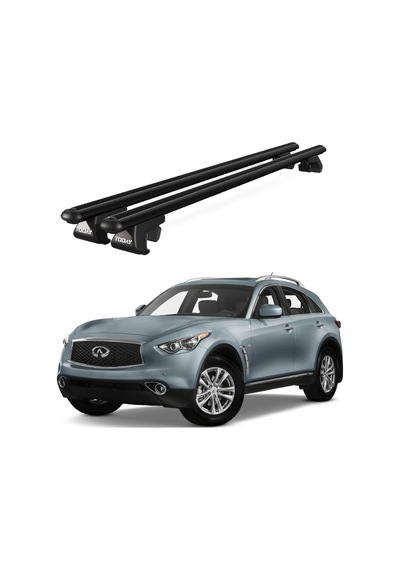 Venüs Infiniti Qx70 2013 Ve Sonrası Uyumlu Siyah Ara Atkı Port Bagaj Tavan Barı