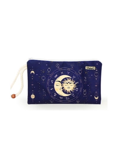 Tarot Desenli Kalem Kutusu Yıkanabilir Bez Kalemlik