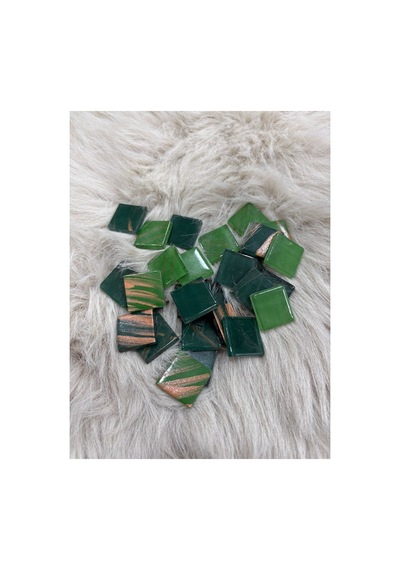 Sanatsal Kristal Mozaik Ks-33 23x23mm Art Yeşil 250gr