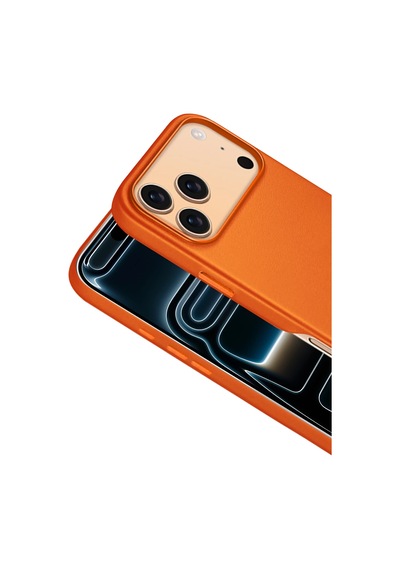 Apple Uyumlu iPhone 17 Pro Max Hbc-242 Dividing Magsafe Kapak - Turuncu
