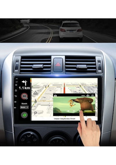 Toyota Corolla 2006-2013 Android Multimedya Carplay 4gb/64gb 9 Inc Hd Ips Ekran Park Kamera  9"