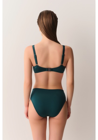 Suwen Pipe Balenli Toparlayıcı Aksesuarlı Bikini Üst Sbn26994c724 Yeşil