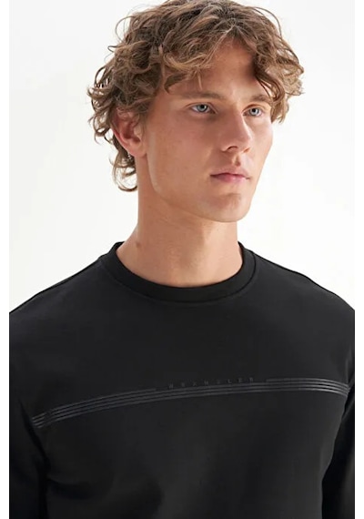 Wrangler Erkek Sweat W2520534 001 Siyah Siyah