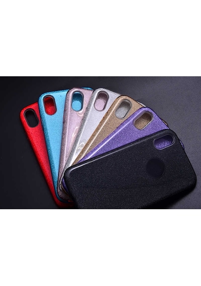 Apple Uyumlu iPhone Xr 6.1 Kılıf Zore Shining Silikon Mor