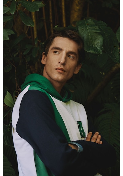 AC&Co / Altınyıldız Classics ERKEK BEYAZ YESIL Standart Fit Normal Kesim Kapüşonlu Pamuklu Çizgili Sweatshirt Beyaz AC&Co / Altınyıldız Classics ERKEK BEYAZ YESIL Standart Fit Normal Kesim Kapüşonlu Pamuklu Çizgili Sweatshirt Beyaz