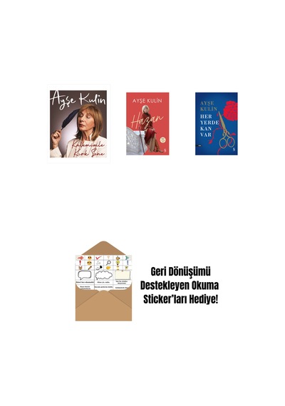 Kalemimle Kırk Sene Ciltli + Hazan + Her Yerde Kan Var Ciltli + Okuma Sticker'ları