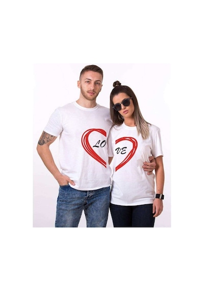 Tshirthane Love Sevgili Kombinleri Tshirt Kombini Beyaz