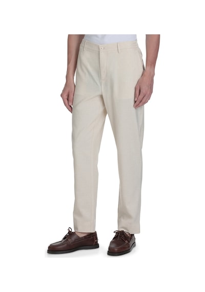 Hatemoğlu Bej Rahat Kesim Yandan Cepli Keten Jogger Pantolon 35866 Bej