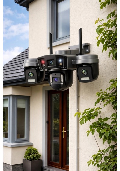 O-kam Pro Ok-203plus Premium 4 Lensli 12 Mp Wifi Ptz Güvenlik Kamerası
