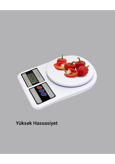 Lcd Ekranlı Hassas Dijital Mutfak Terazisi - 5kg Kapasite, 1g Hassasiyet Yeni Nesil