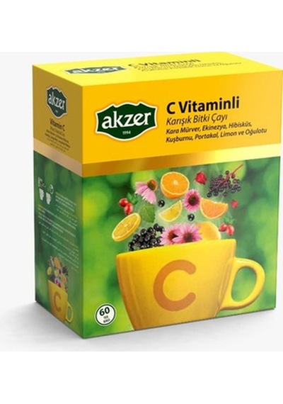 C Vitaminli Karışık Doğal Çay 60 Lı
