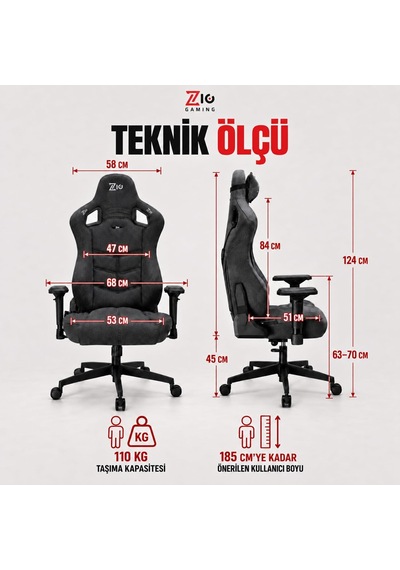 Gaming Venom Fabric Premium Oyuncu Koltuğu Ve Çalışma Sandalyesi, Air Flow Keten Kumaş, Oturak Ve Sırtta Visco Sünger, 4d Kolçak, 160 Yatış Çok Renkli