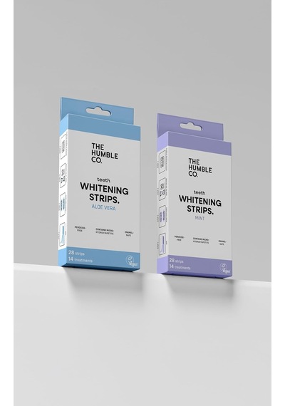 The Humble Co. Diş Beyazlatma Bandı Nane Teeth Whitening Strips - Fresh Mint 28 Strips Peroksit İçermez Dişlere Ve Diş Etlerine Karşı Nazik, Hidroksiapatit İle Güçlendirilmiş