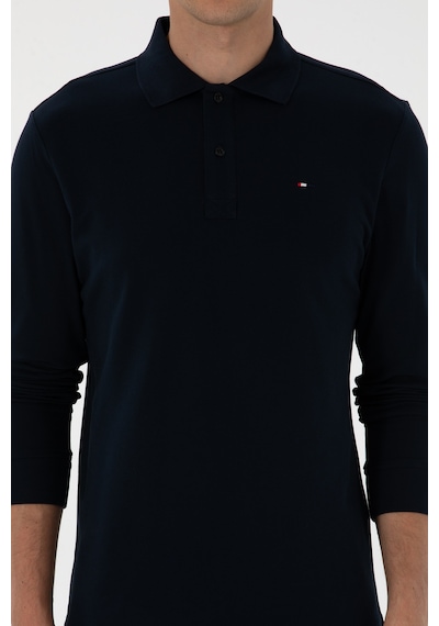 U.S. Polo Assn. Erkek Regular Fit Polo Yaka Lacivert Basic Sweatshirt 50315941-VR033