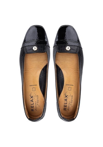 Relax Anatomic Kadın Hakiki Deri Siyah Comfort Ayakkabı 611 E2254 Bn Ayk Y19 Vernıce Black/leather Black Siyah