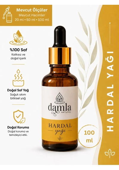 Biodamla Natural Hardal Yağı 100 Ml