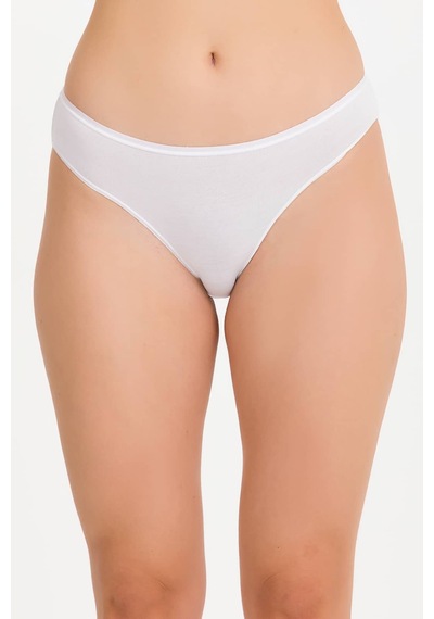 İlke Kadın Rahat Bambu Slip Külot 5 Adet Beyaz