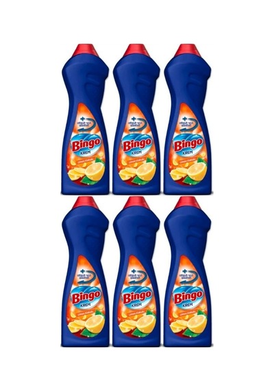 Bingo Krem Yüzey Temizleyici Limon Kokulu 6 x 750 ML