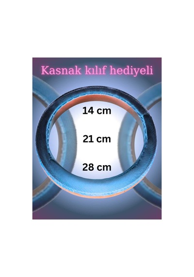 Üçlü Set Yuvarlak Sihirli İğneli/telli Punch Nakış Kasnağı İç Çap:14-21-28 Cm