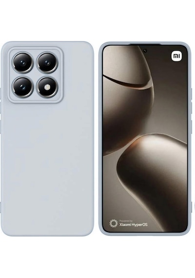 Xiaomi 14T Pro Uyumlu Silikon Kılıf - Pastel Renk Tonu Esnek Tam Koruma Kapak  - Gri