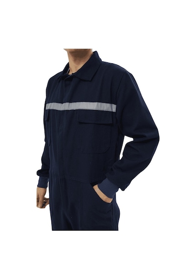 Kant 16/12 Gabardin Kumaş Bütün Kollu Tulum Lacivert Çok Renkli