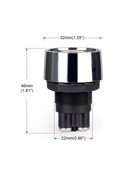 Mr-180a-2 Kırmızı Işıklı Buton 12v 24v 50a Ateşleme Marş Butonu