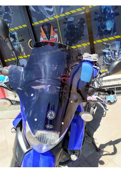 Yamaha Xt660R Xt 660R Uzun Ön Cam Koyu Füme Zeus 42cm 4mm