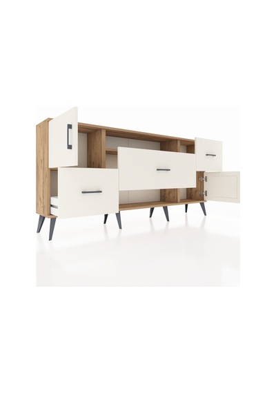 Arges Konsol 2 Raflı 3 Çekmeceli 2 Kapaklı 176x30x83 Çam-aytaşı/aytaşı Aytaşı/aytaşı Arges Konsol 2 Raflı 3 Çekmeceli 2 Kapaklı 176x30x83 Çam-aytaşı/aytaşı Aytaşı/aytaşı