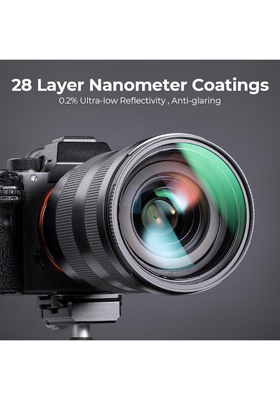 K&F Concept 82 MM Nano-X MCUV Çok Katmanlı 8K UV Filtre