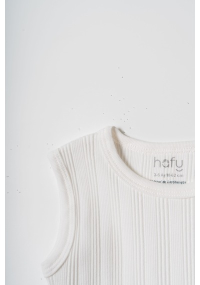 Hafy Baby 2 Li, Bisiklet Yaka, Kolsuz, Yazlık Erkek Bebek Zıbını / Body Takımı Beyaz - Yeşil