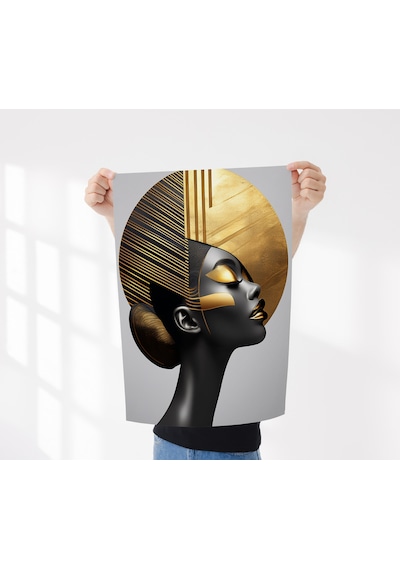 Çerçevesiz Poster, Dijital Baskı Soyut Kadın Temalı Poster, Minimal, Ev, Ofis, Dekorasyon