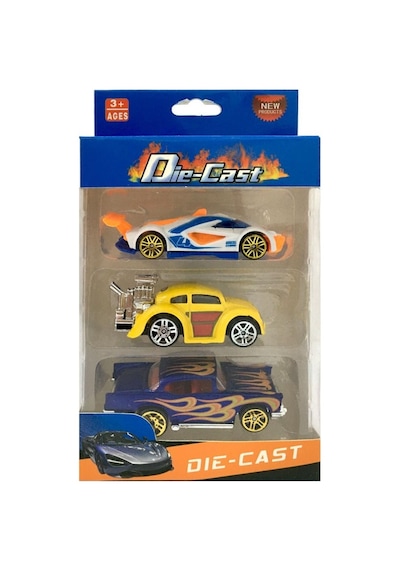 Die Cast Kutulu 3'Lü Metal Araba