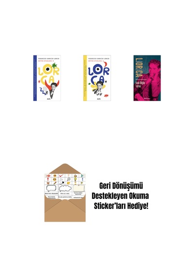 Lorca Bütün Oyunları 3 + Lorca Bütün Oyunları 4 + Kanlı Düğün Yerma + Okuma Sticker'ları