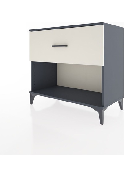 Hyperion Şifonyer Tek Çekmeceli 88x44x80 Antrasit-aytaşı Antrasit