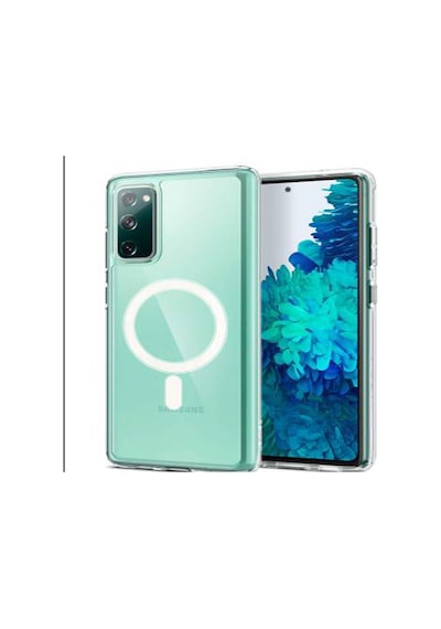 Samsung Galaxy S20 Fe Kılıf Sararmaz Slim Magsafe Wireless Kablosuz Şarj Uyumlu Manyetik Şeffaf Kapak