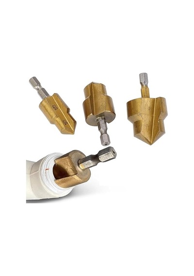 Aee 3'lü Hss Kaplamalı Koni Delme Aparatı Titanyum Kaplama Metal Sac, Plastik, Boru Ve Levha İçin Delici 15-19mm, 24-31mm, 18-24mm